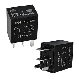 2-Pack Relay 8T2T-14B192-AA | 12VDC 4-Pin Automotive Relay Replacement Compatible with Select Ford Models