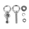 SZJIUZYD 4Set 3/8"x1" Eye Bolt with Nuts, Stainless Steel Shoulder