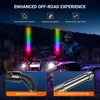 Ehaho 3FT Fat Whip Lights for UTV ATV with Spring