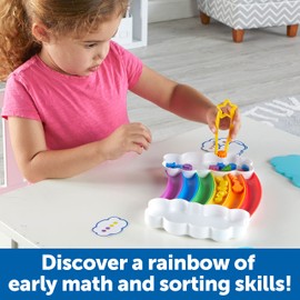 Learning Resources Rainbow Sorting Set, 37 Pieces, Fine Motor Skill, Sorting, Layering Pattern, Addition Training, Educational Toys for Toddlers, Baby and Toddler Toys, 3+