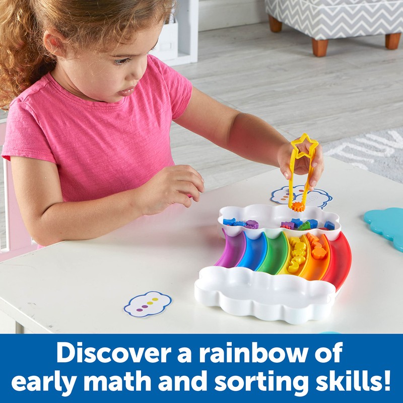 Learning Resources Rainbow Sorting Set, 37 Pieces, Fine Motor Skill,