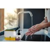 Accessorize Kingdom Kitchen Soap Dispenser with Sponge Holder, 2-Chamber Design,