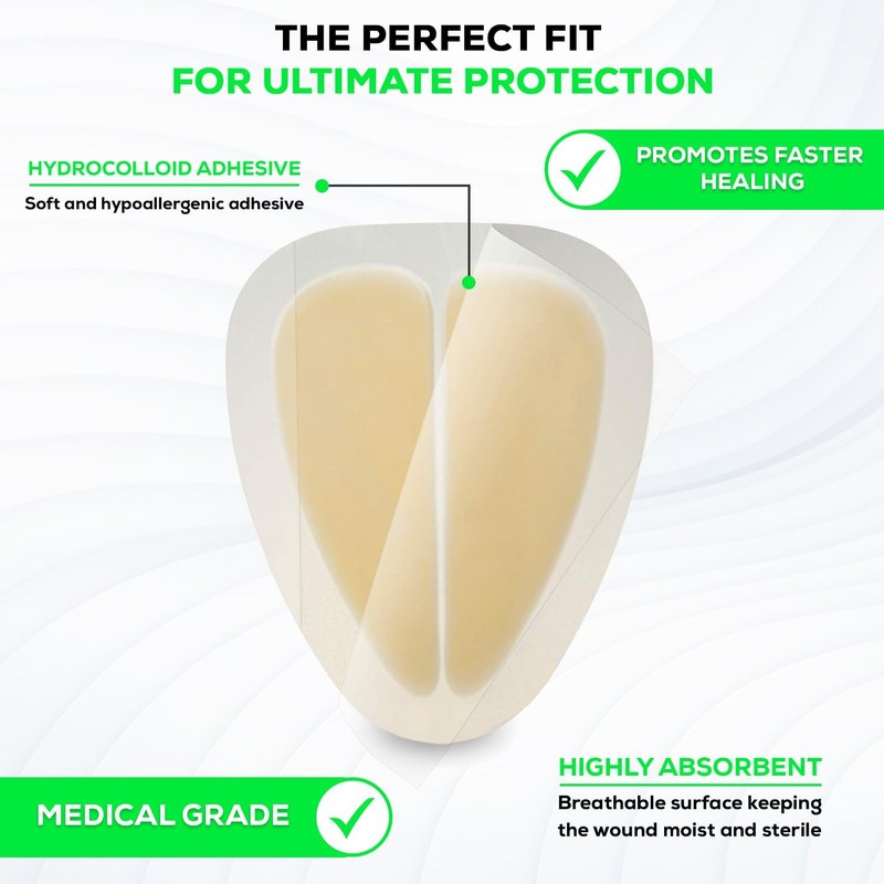 MedVance Hydrocolloid – Bordered Hydrocolloid Adhesive Dressing, Sacral, 6"X 7"