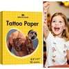 MECOLOUR Papel de tatuaje temporal imprimible de 8.5 pulgadas, 11