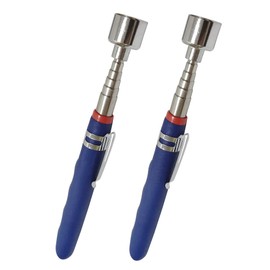 Flexible Inspection Mirror with 2 LED Light,20 lb Telescoping Magnetic Pick Up Tool, Extendable 31" Telescopic Magnet Stick Useful for Hard-to-Reach,Sink Drains Mechanic Automotive,for viewing