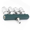 4 Way Air Hose Splitter, T 5 Port Quick Connect
