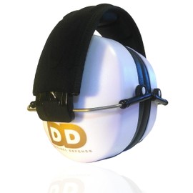 (WHITE) - Professional Safety Ear Muffs by Decibel Defence - 37dB NRR - The HIGHEST Rated & MOST COMFORTABLE Ear Protection For Shooting & Industrial Use - THE BEST HEARING PROTECTION GUARANTEED (WHITE)