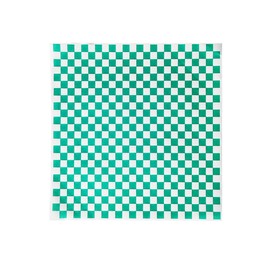 100 Sheets Green White Deli Paper - Grease Resistant, Burger Paper, Liner (11.5''x11.5'')