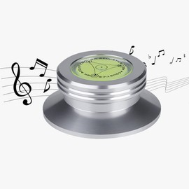 Diyeeni Vinyl Record Weights, LP Vinyl Record Player Metal Disc Stabilizer, Plate Weight Support Weight for Stabilising Speed, 225 g Weight