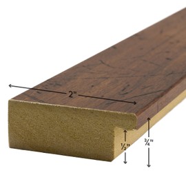 Craig Frames FM74DKW 5 x 7 Inch Dark Walnut Brown Picture Frame Matted to Display a 4 x 6 Inch Photo