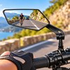 Adjustable Bicycle Rearview Mirror for Handlebar Mounting – Wide-Angle Rear