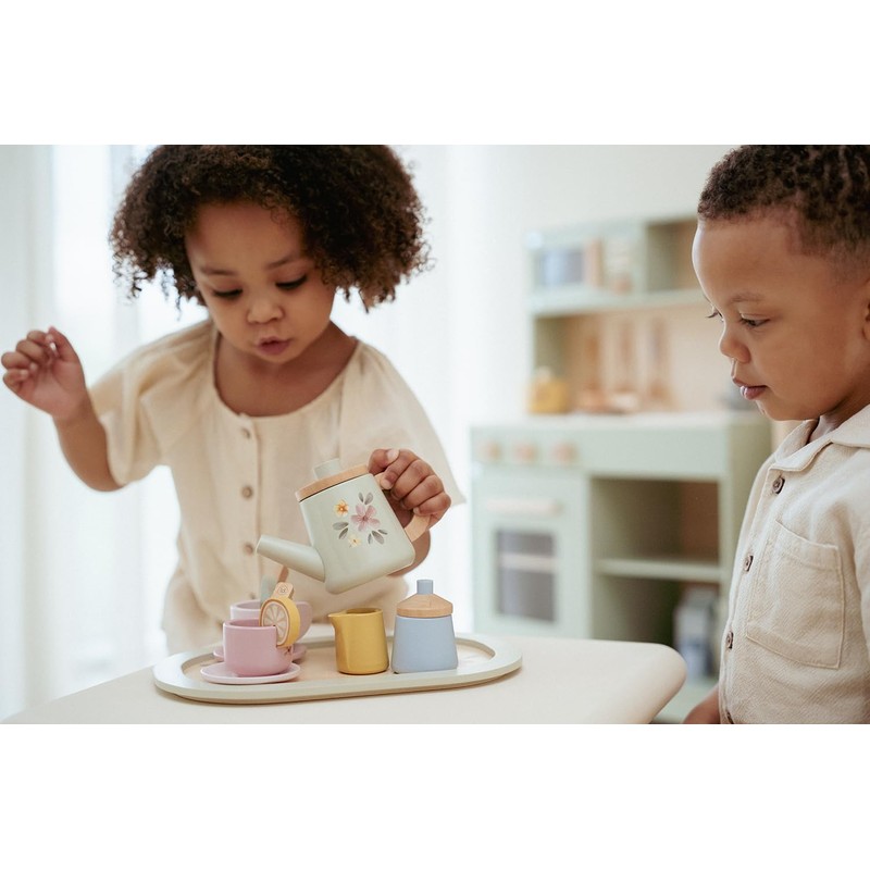 Little Dutch 2507 Wooden Tea Set - Mint