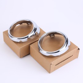 Zcargel Fog Light Lamp Cover 1pair Front Bumper Fog Light Lamp Cover Trim Bezel Compatible for Infiniti G37 M56 M37 Replaces 62257-1ms2a, 62256-1ms2a Front Bumper Fog Lamps Bezel Cover Trim