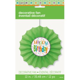 Unique Green Fan Dots Birthday Party Hanging Party Decoration Lime Green Dots