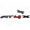 Auto 1PC Rear Gloss Black Red AT4X OVERLAY Emblem 2023+