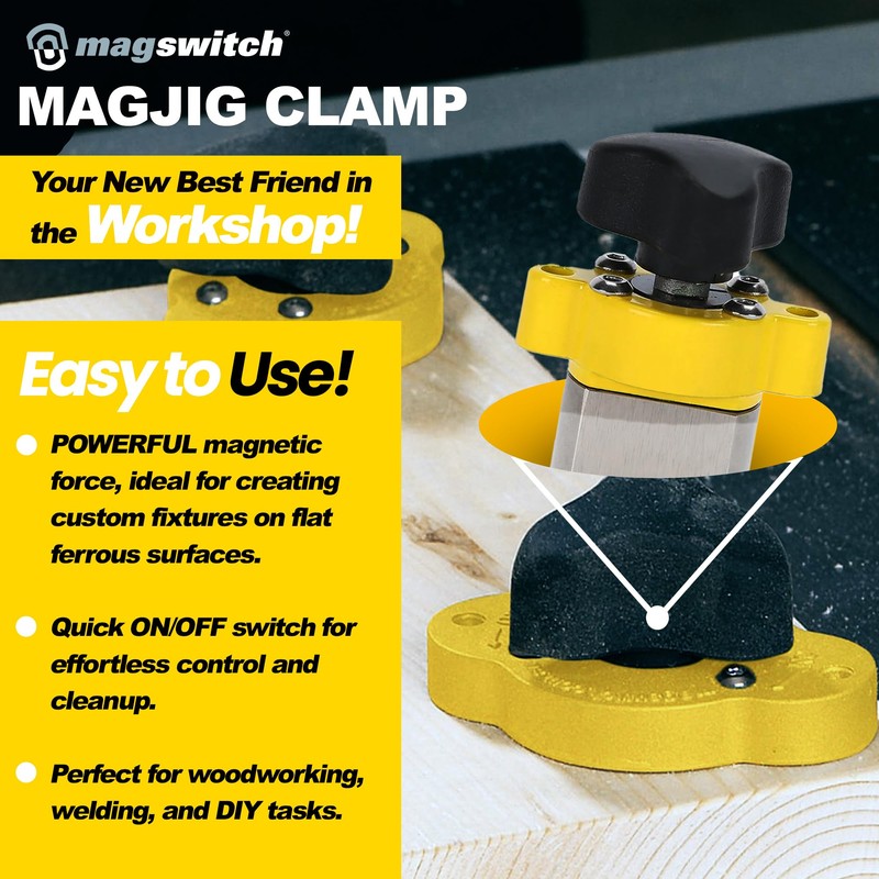 Magswitch MagJig 95 Magnetic Clamp, Set of 2 Woodworking and