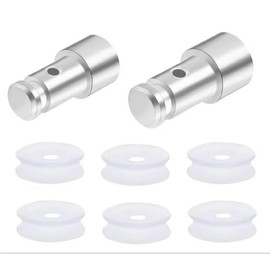 2 Pcs Universal Replacement Floater Valve with 6 Pcs Silicone Gaskets Electric Pressure Cookers Parts for Pressure Pot Such Pressure Cooker Replacement Parts as XL, YBD60-100, PPC770, PPC780, PPC790
