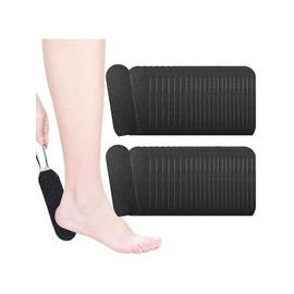 Kalolary 100pcs Foot Files Refills Foot File Reusable Stainless Steel Cracked Skin Corns Callus Remover, Feet Rasp Pedicure Sandpapers Replacement Pads Easy Feet Scrubber for Bath Pedicure Salon