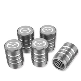 Yoweika Tire Valve Cap, Air Valve Cap, Car Bicycle Tire Air Valve Cap, High Strength, Aluminum, Corrosion Prevention, Refurbished Parts, Wheels, Air Stem Cap, Set of 5, Fits All Vehicles (Compatible