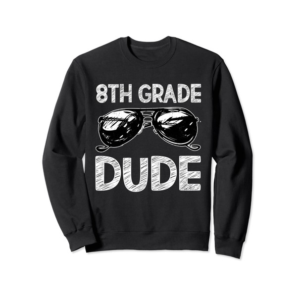 8th Grade Dude Sunglasses Back To School Tshirt For Boys