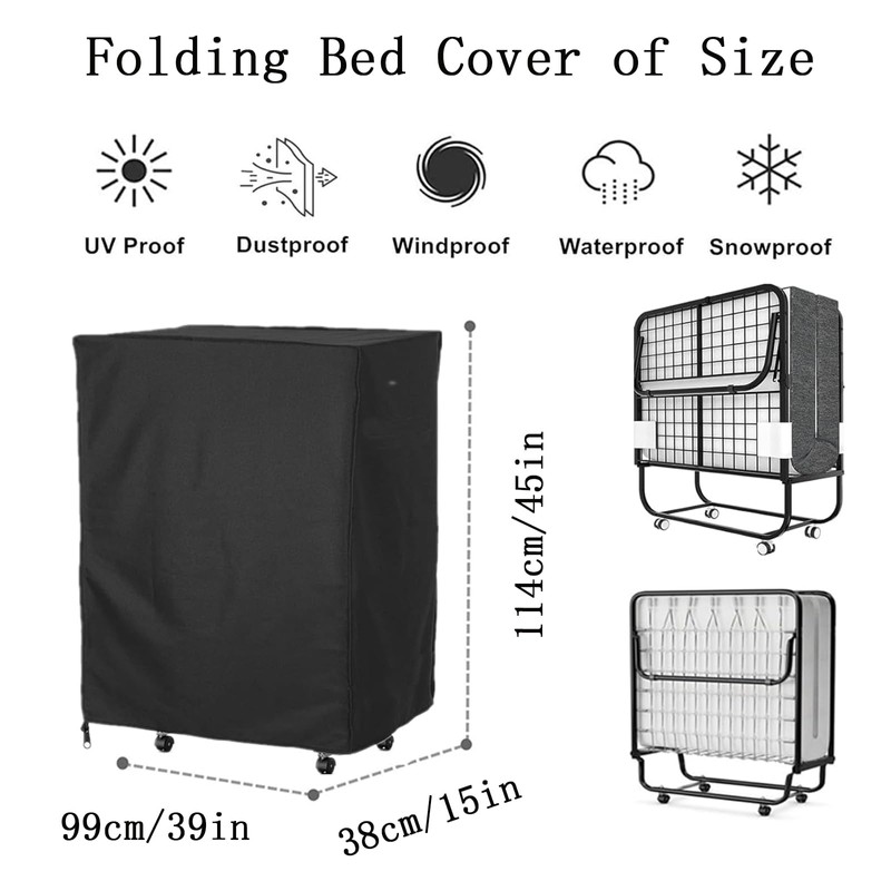 Folding Bed Cover, Folding Bed Dustproof Cover, Guest Bed Folding