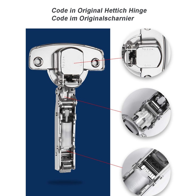 Hettich Sensys 8645i TH52 110 Degree Standard Hinge with Self