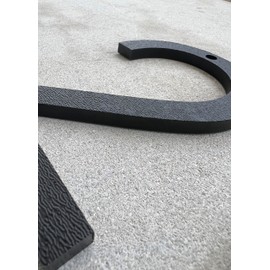 Pearl Sign Co. Black 8" Floating House Address Number 8, Large Modern Style