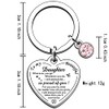 AMZQ Daughter Gifts Keyring from Mum Dad Daughter Birthday Gifts