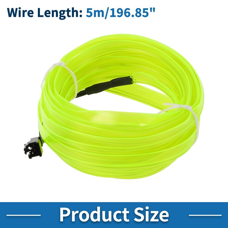 A ABSOPRO 5m EL Wire Cable LED Glow String Light
