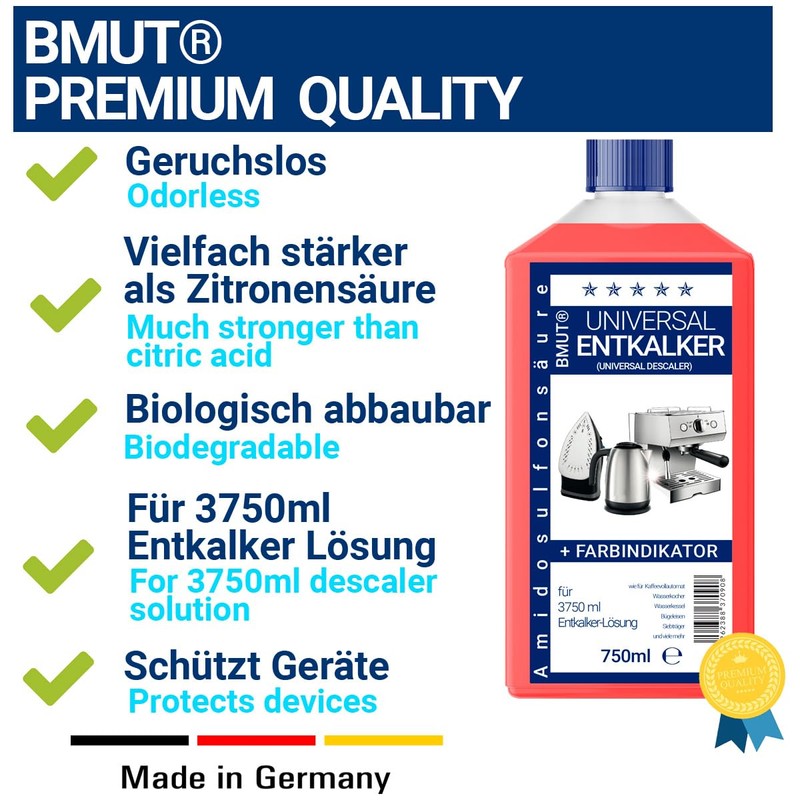 1 x 750 ml Descaler Universal Descaler Concentrate, as for