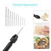 51-Piece Mini Drill Set KAKOO Precision Pin Vise Micro Hand