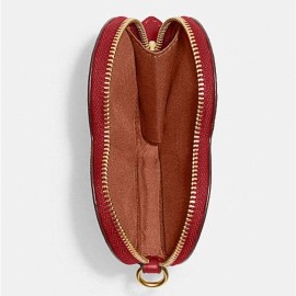 Coach  COACH HEART COIN CASE WRISTLET IN SIGNATURE CANVAS WITH HEART PRINT