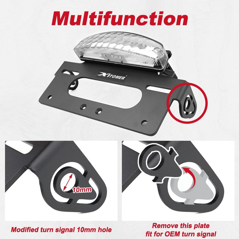 Xitomer Fender Eliminator Compatible with KLX300 KLX300SM 2024 2025 2026