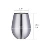 BISDARUN 17 oz Stainless Steel Stemless Wine Glass, Outdoor Portable