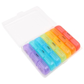 Weekly Pill Organizer 3 Times a Day Large 7 Day Pill Box 3 Times a Day Portable Pill Case for Medication Vitamin Fish Oil and Supplements