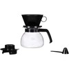 Melitta Pour-Over Coffee Brewer W/ Glass Carafe, Holds 6 -