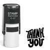 stampexpression - Thank You Self Inking Rubber Stamp - Black