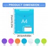 Agoer Pack of 20 A4 Document Wallets Filing, 7 Colours