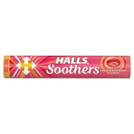 HALLS Halls Soothers Peach And Raspberry 45 g, Pack of 20