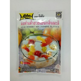 Milk Curd Pudding Agar Dessert Mix Jasmin Flavor For make 4-6 Serving (Almond)