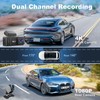 Dash Cam Front and Rear 4k+1080P, CHORTAU WiFi Dual Dash