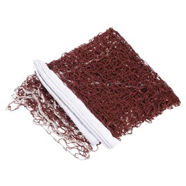 M METERXITY Foldable Badminton Net - Portable Badminton Durable Badminton Replacement Net Polypropylene Sports Net for Indoor Outdoor Backyard (10x2.5ft, Red)