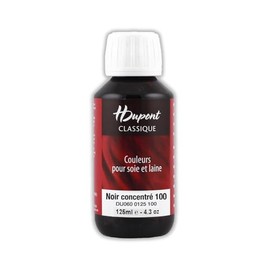Hdupont Steam Fixed Silk Paints - 125Ml Bottles (Colour Choices Available!) - 100 - Black