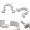 Jiozermi 10 Pcs White 3/4 Inch PVC Pipe Clamps, 2