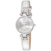 Anne Klein Women's Leather Strap Watch, silver, 10/9443SVSI