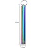 Titanium Toothpick Holder Keychain Fruit Picks Tooth Cleaning Tool Container