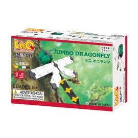 LaQ Insect World Mini Jumbo Dragonfly | 65 Pieces | Age 5+ | Creative, Educational Construction Toy Block | Made in Japan