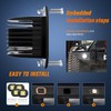 Nilight 4PCS 42W Flush Mount LED Pods Spot Flood Combo
