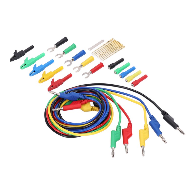 Test Lead Kit PVC Brass Testing Cable Set Electrical Conductivity