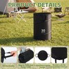 Purpeak 2 Pack Collapsible Pop up Trash Cans for Camping